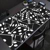 Black and White Mouse Pad Large Gaming Accessory XXL Game Rubber Deskmats HD Non-Slip Computer Keyboard Mat Laptop Long Mousepad