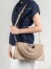 2025 Women's Trapezoidal Crossbody Bag with Tassel Design – Handmade Woven Shoulder Bag