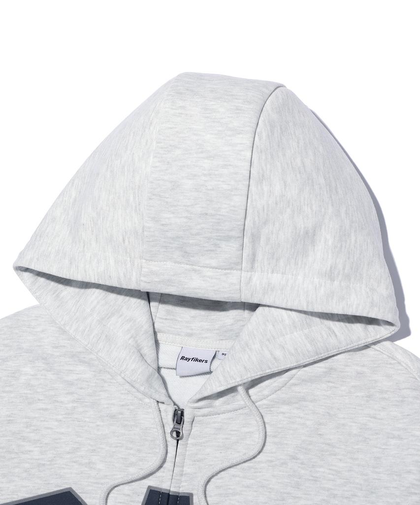 Rayfikers Ray Big Arch Logo Zip-Up Hoodie Mq6Tu145_Oatmeal
