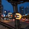 Yousheng Bicycle Turn Tail Light with Remote Control, IPX6 Waterproof 5 Modes Bike Rear Warning Light, Rechargeable Dual LED Split Taillight for Road,