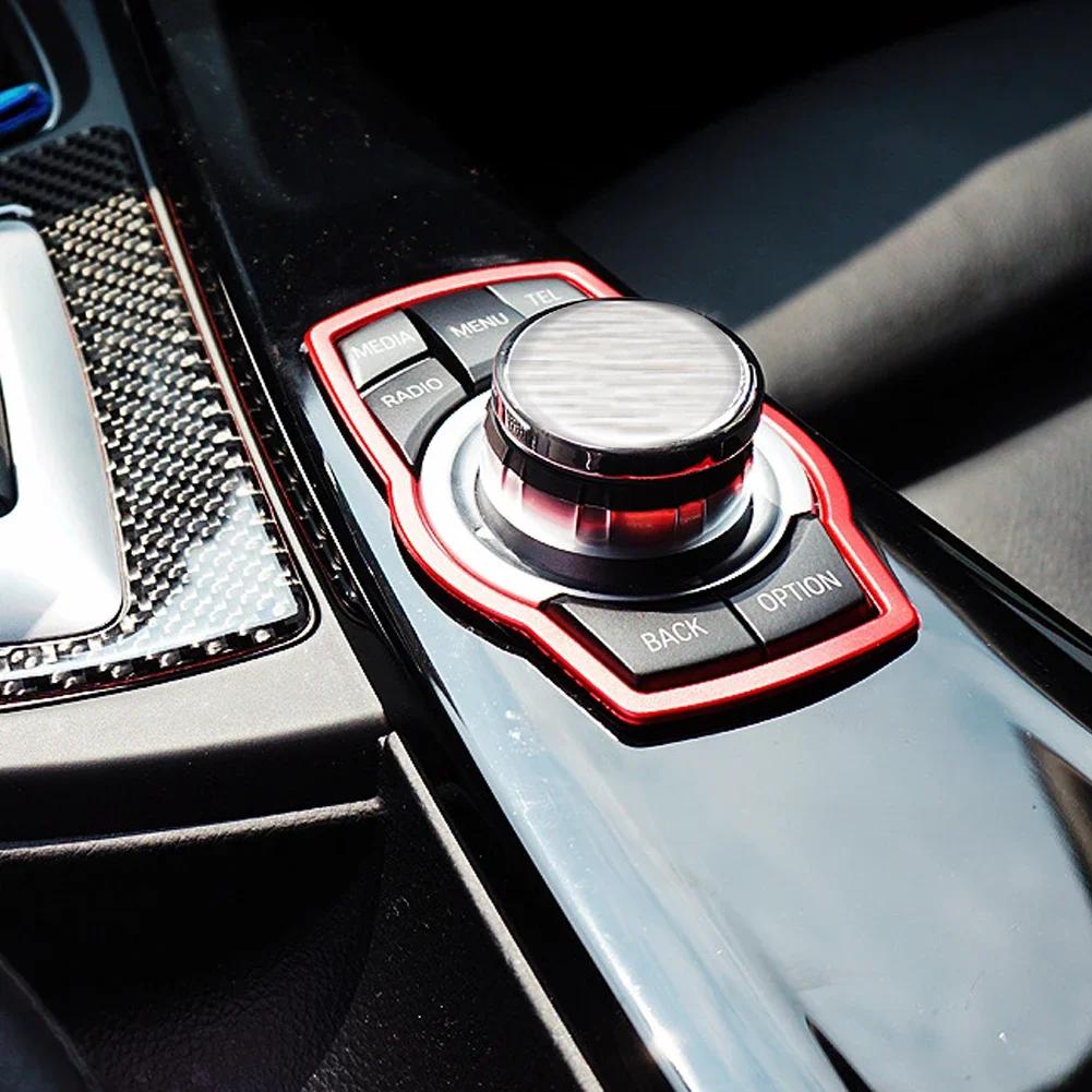 Auto Multimedia Knöpfe Abdeckung Formteil Zierleiste Auto Zubehör Innenraum für BMW 1 3 4 5 7 Serie X1 X3 X4 X5 X6 E81 E87 F30