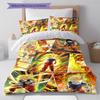 Biancheria da letto con motivo DRAGON BALL, Set piumone Copripiumone Federa Regalo di Compleanno per la Casa (1 * copripiumino + 2 * federa, senza nucleo)