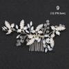 Romantic Hair Jewelry Pearl Leaves Tiara Headpiece Hair Combs Bridal Clips Flower Hair Pin