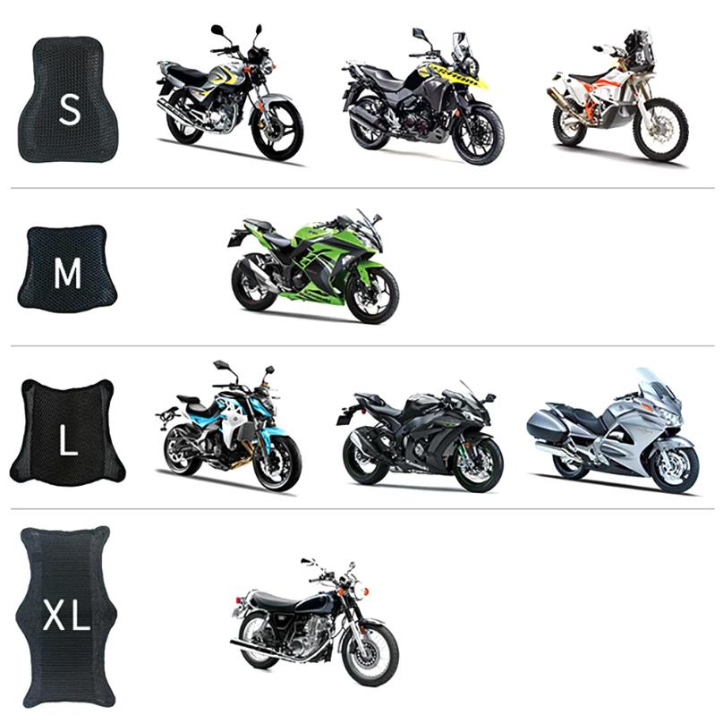1 Stück Motorrad-Sitzkissen Luftkühlung 3D-Netz Motorrad-Sitzpolster, Gesäßschutzpolster, Motorrad-Kühl-Sitzbezug