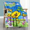 Wow! Wow! Wubbzy Personalized Name Blanket Gift Personalized Blanket Warmthful Decor for Seaside Picnics Couch Bed Ideal for All Seasons