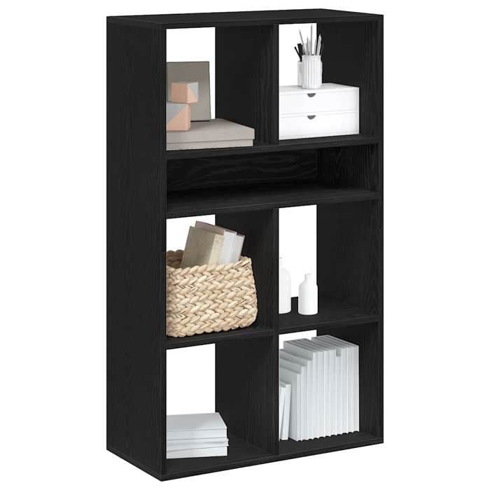 VidaXL Black Bookcase 66x31x112 Cm Engineered Wood, Storage Cabinet, Storage Shelf, Shelving Unit, 860302