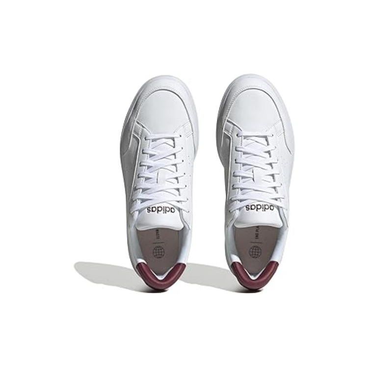 Adidas Neo Nova Court Non-Slip Durable Breathable Low-Top Skate Shoes Men Sneakers White H06234