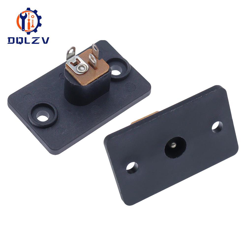 

DC-019A DC Power Socket Interface With Screw Holes Black Connector 5.5X2.1mm Female Adapter Equipment Product Charging Port 5PCS