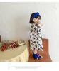 2026 Spring Korean Style Girls' Polka Dot Cotton Dress – Stylish, Loose Children's Clothing