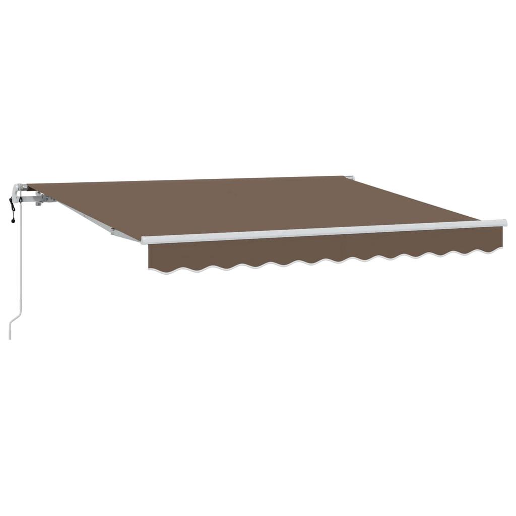 Retractable Awning Taupe 300 x 250 cm Fabric and Aluminum