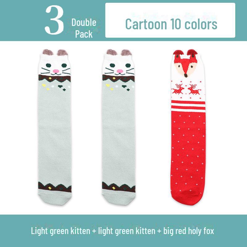 Kinder Cartoon Mittelrohrsocken: Leichte Frühling/Herbst Kniestrümpfe für Mädchen