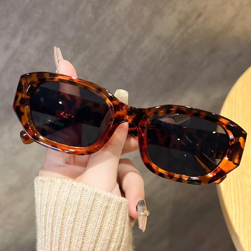 Fashionable Women'S Small Frame Square Sunglasses High-End Unisex Sunglasses Outdoor Driving And Travel Sunglasses Uv400 Duhe
