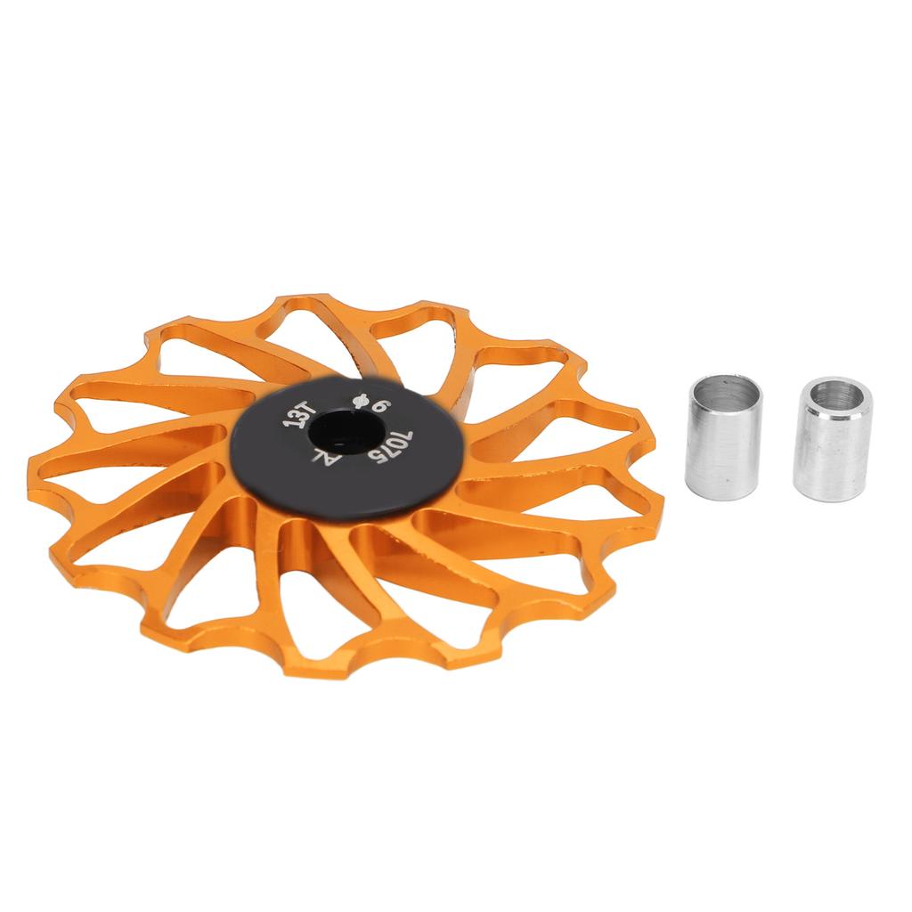 Kladka zadní přehazovačky pro horské kolo Kovová Keramická 13T Vodicí kladka jízdního kola Napínací kolečko Zlatá