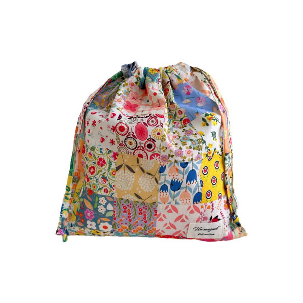 Lightweight Floral Drawstring Bag Reusable Floral Print Gift Bag Birthday Party Favors