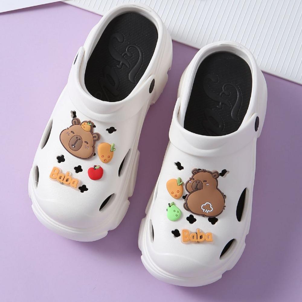 2024 Capybara Cartoon Clogs: DIY Removable Charms & Accessories for Slippers