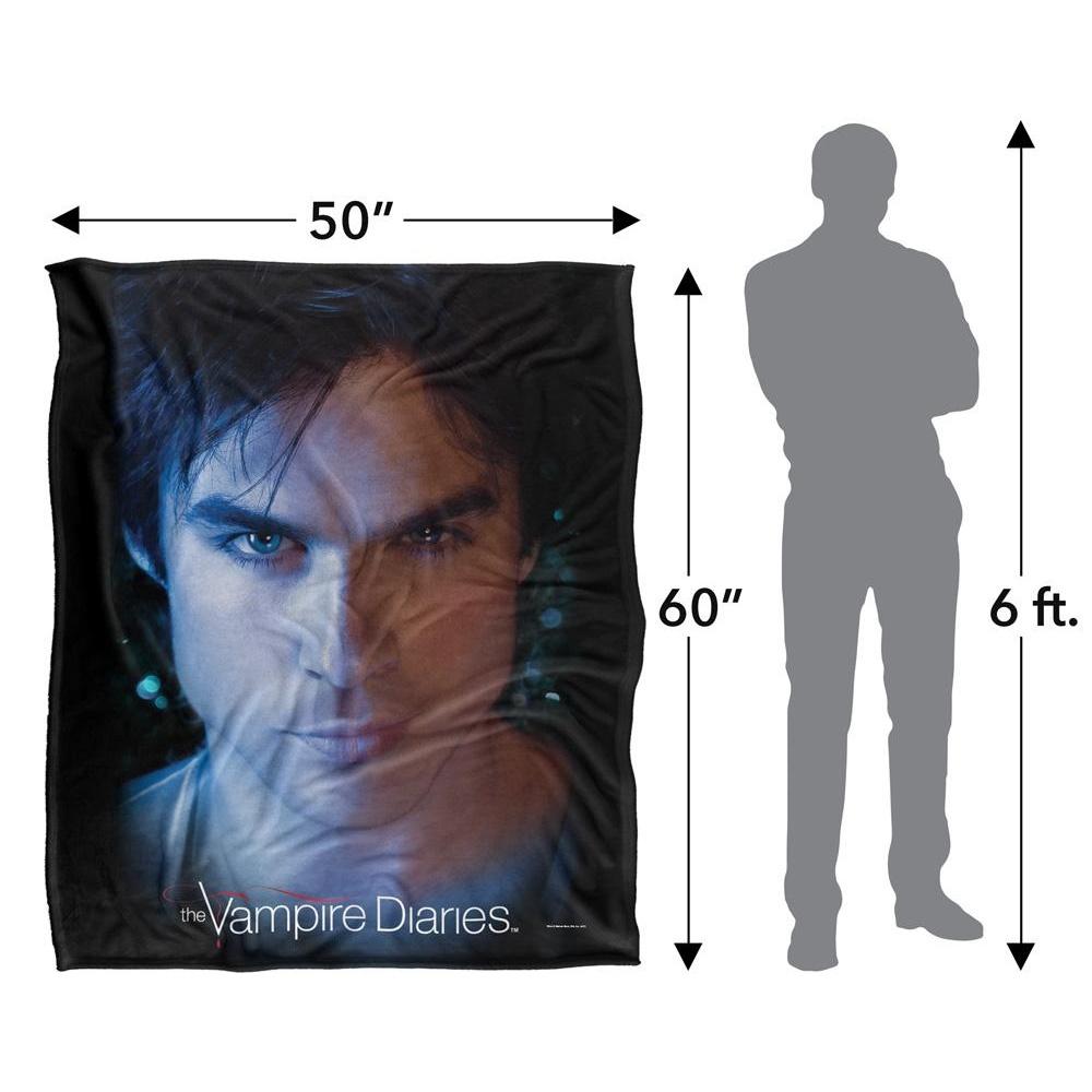Vampire Diaries Headshot Damon Blanket