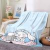 1pc NAME CINNAMOROLL Blanket Lightweight Flannel Throw for Sofa Bed Travel Camping Livingroom Office Couch Chair