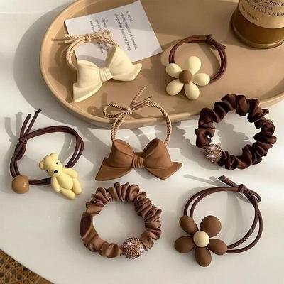 Set Scrunchies alla Moda per Capelli da Donna Elastici per Capelli Accessori Elastico/Fascia/Porta Capelli Regalo Festa Compleanno