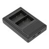 Camera Battery Charger USB Dual Battery Charger with Power Display for Nikon D90 D80 D90s D700 D300 D300S D200 D70 D50