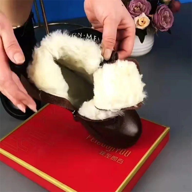 Women's Boots Autumn Winter Fashion England Style Women's Ankle Boots Retro Boots Ladies