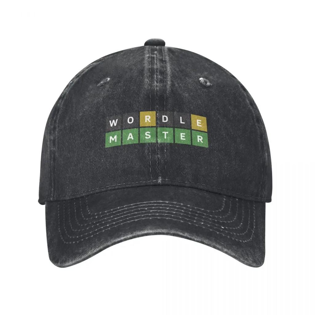 Wordle Master (Wordle Style) Baseball Cap Golf Hat Designer Hat Big Size Hat Bobble Golf Wear Unisex Womens
