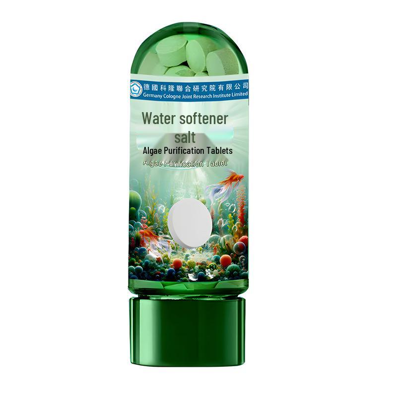 Aquarium Water Purification Tablets: Algae Removal & Soft Water Salt Granules for Fish Tanks