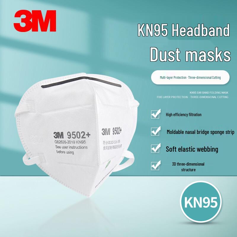 3M 9502+ KN95 Particulate Respirator 50 Count