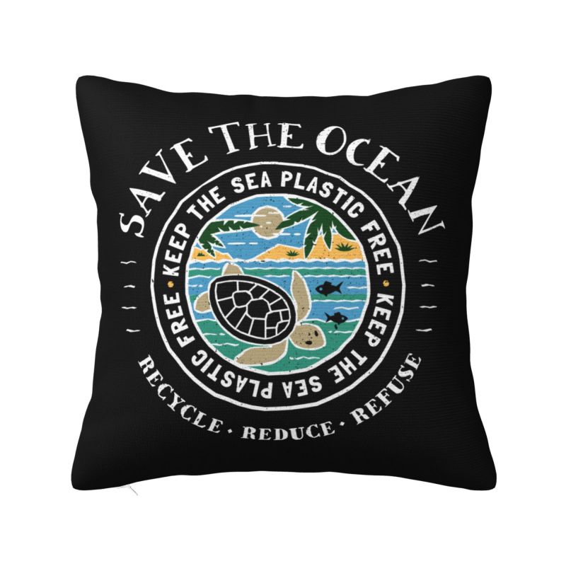Ocean Sea Turtle Cushion Cover X Cm Polyester Velvet Throw Pillow Case For Sofa Chair Decoration Bedding Pillowcase