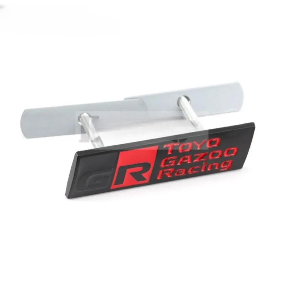 1 Peça Estilo de Carro Gazoo Racing GR 3D Grade Frontal de Carro Emblema de Liga de Zinco Adesivo Emblema de Metal Decalque para Supra AE86 GT86 Corolla