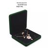 Scatola Gioielli Verde Scura in Velluto - Scatola Regalo per Collana, Anello, Bracciale Rigido e Braccialetto