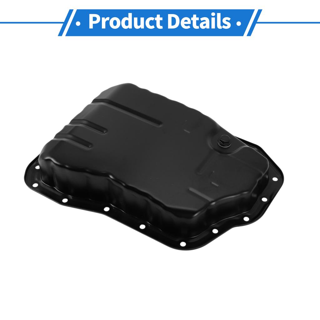 X Autohaux 1 Pc No.3510648020 Engine Oil Pan for Toyota Highlander 2015-2021 Steel Black