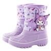 Kuromi Mädchen Wasserdichte Schneestiefel - Rutschfest, Verdickt, Warm, Cartoon-Design, Outdoor-Kinder-Skistiefel.