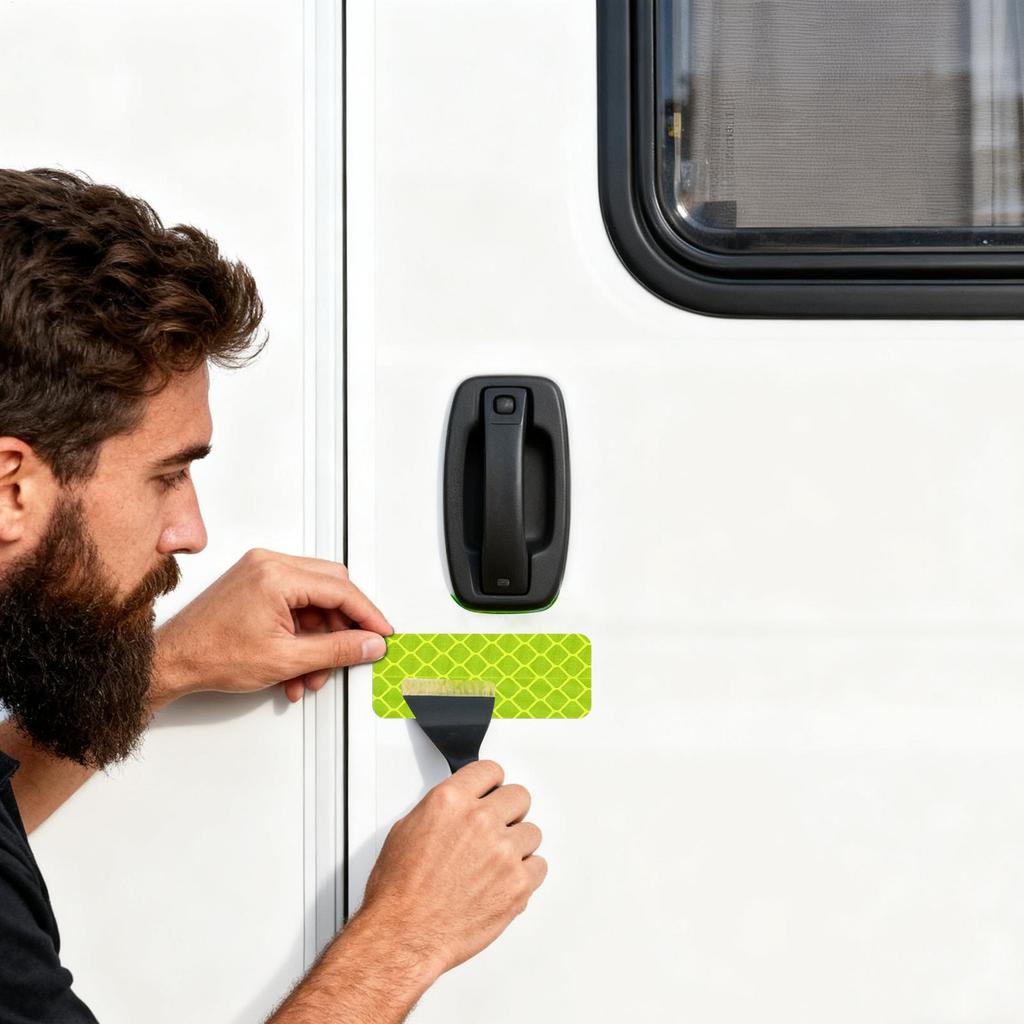 Reflective Stickers for Bike Waterproof Scratch Decals Reflective Vehicle Adhesive Stickers for Trailer Automotive Motorcycles