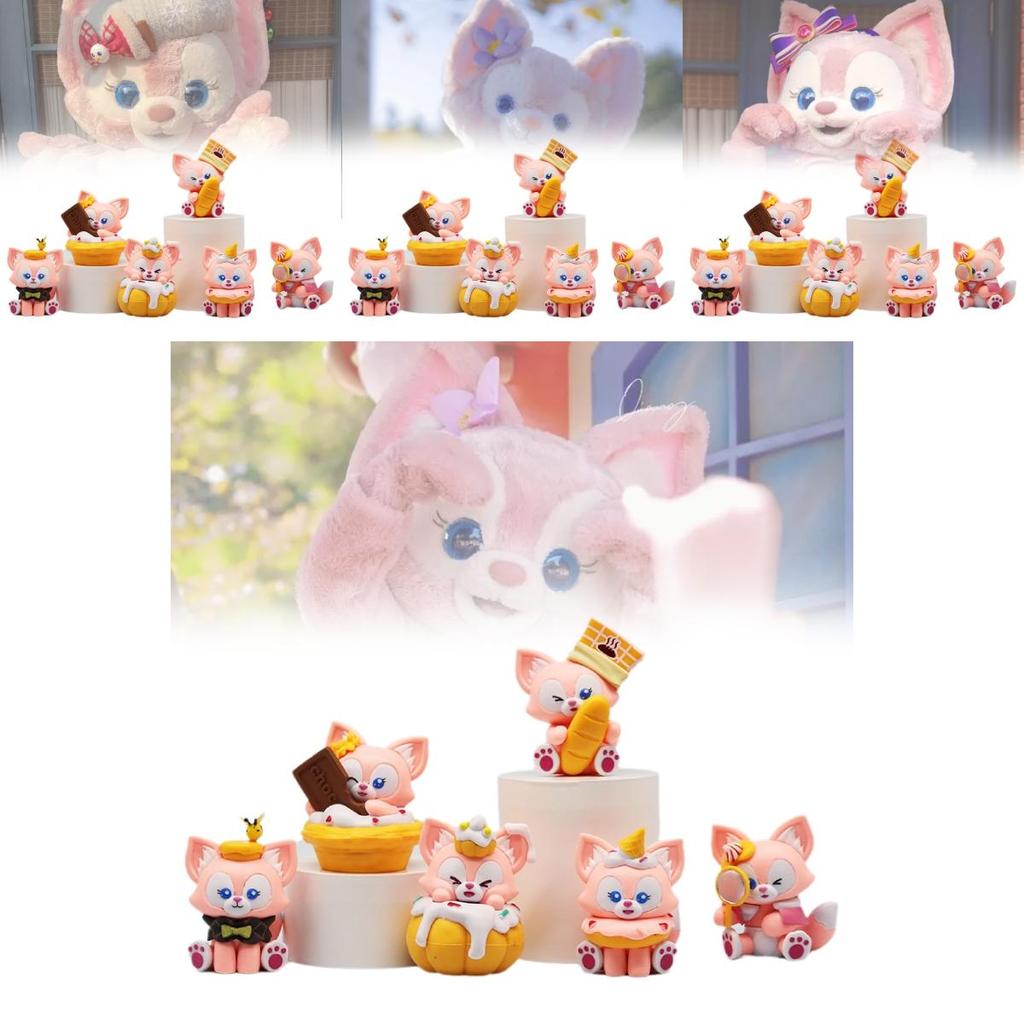 Adorable 6 Piece Lina Bell Cute Fox Pvc Figurine Set For Car Decor And Collectibles
