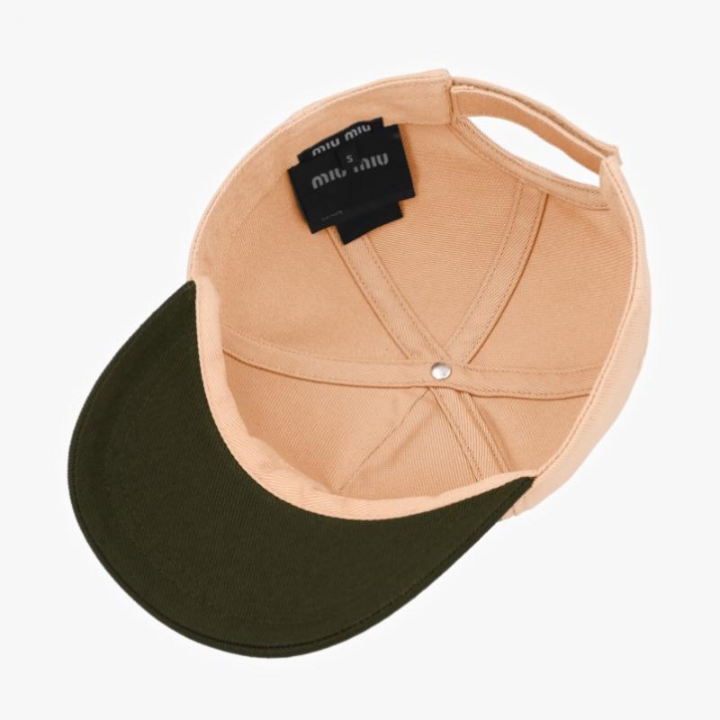 Boné de Basebol Miumiu Bordado com Logotipo Sarja 5hc179 Acq1 F03rg