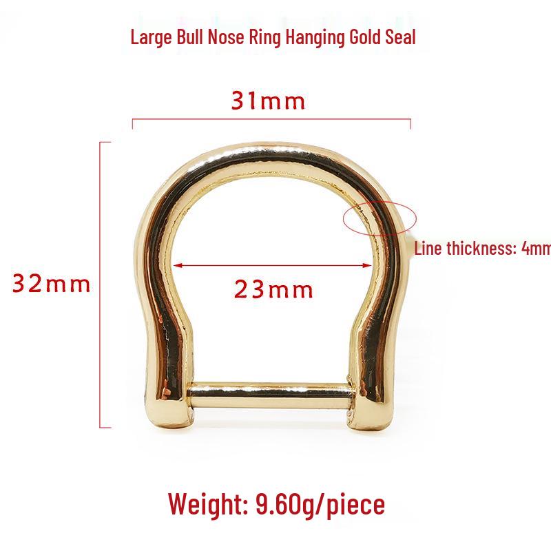 Boucle amovible en D en forme de U pour sacs pour femmes - Accessoire de quincaillerie DIY