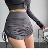 2026 High-Waisted Sexy Pleated A-Line Mini Skirt with Drawstring for Women – Nightclub Ready