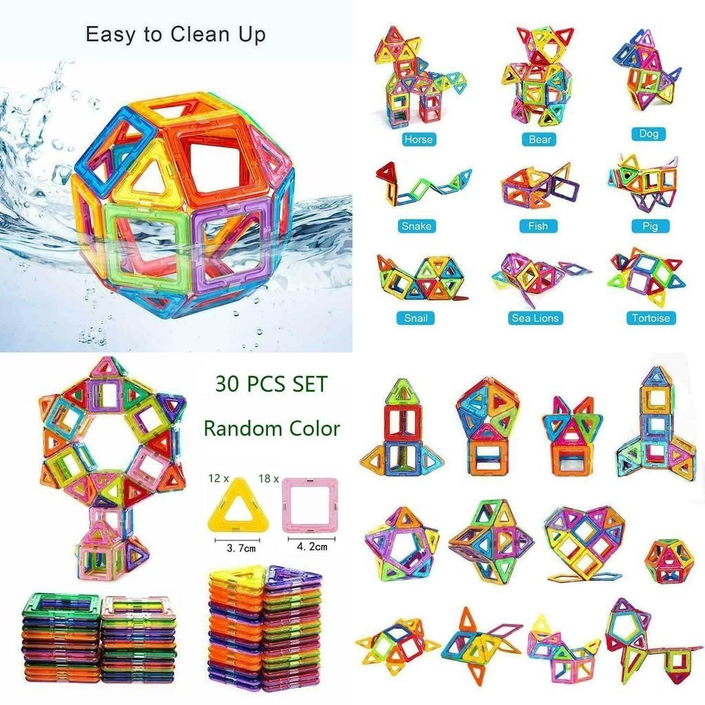 Magnetische Bausteine Konstruktionsset mit lebendigen, mehrfarbigen Teilen für kreative Kinder und entspannende Erwachsene