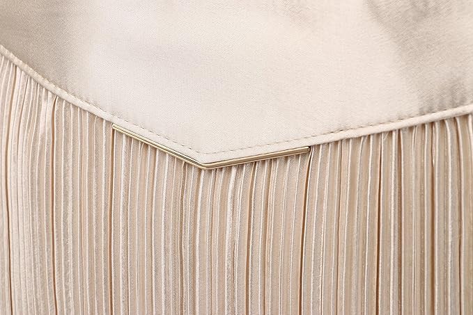 Wedding Bag Clutch Bag Party Bag Formal Bag with Chain 3WAY Gold [SUNSPOT] (Champagne W)