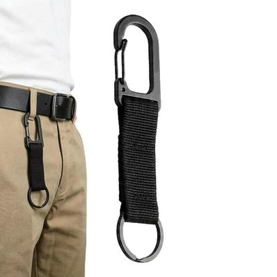 Mosquetão com Mola de Fita Mosquetão Clip Rápido Argola de Chaveiro Chaveiro Acessório de Mochila Para Acampamento ao Ar Livre Caminhada Equipamento EDC