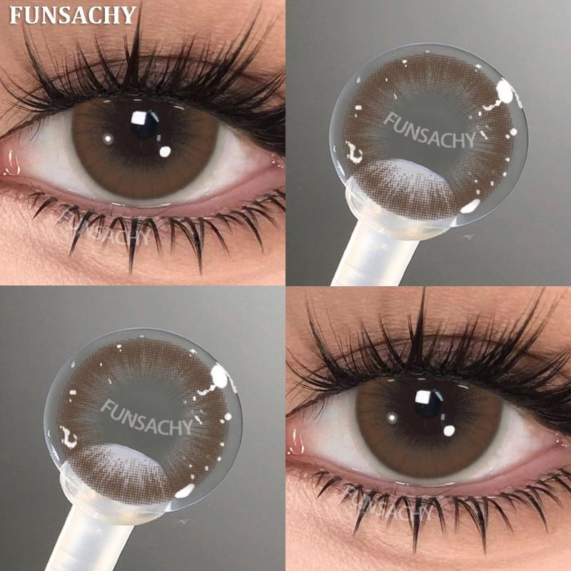 FUNSACHY 1 para Modny Makijaż Piękno Soczewki Kontaktowe Miękkie Roczne Niebieskie Zielone Kontakty Kolorowe Soczewki Kolorowe Miękkie Soczewki Źrenice