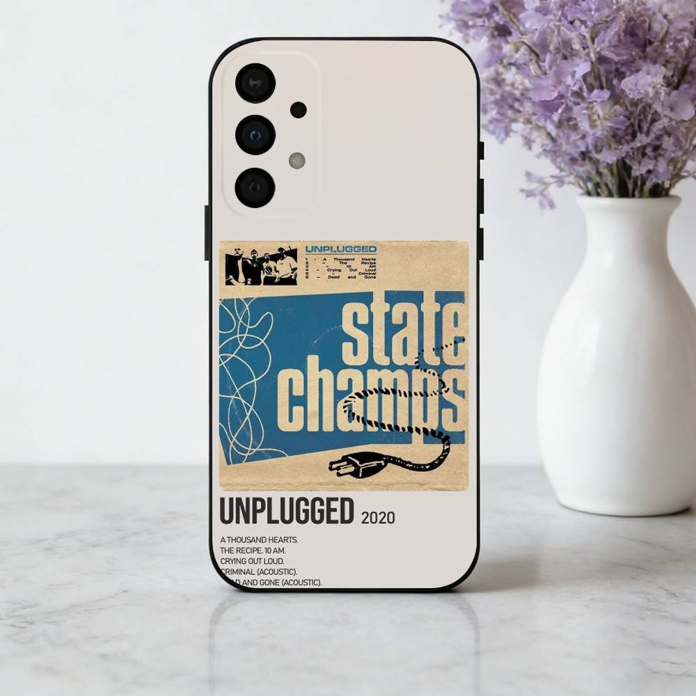 Rock S-State C-Champs Band Telefonfodral För Samsung Galaxy A73,A72,A71,A70,A53,A52,A51,Mjukt Silikon Svart Fodral
