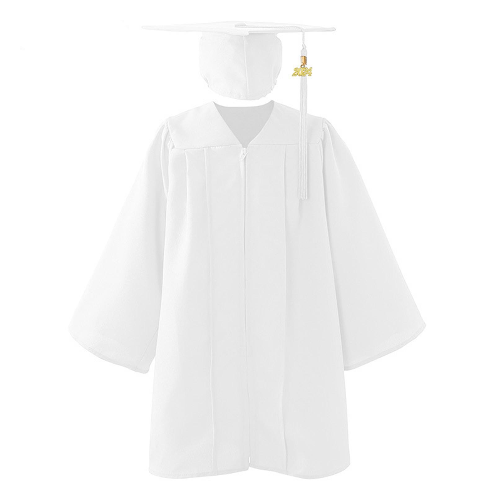 

Детское однотонное платье бакалавра, комплект, платье для выступлений, выпускное платье для фотосессии 33 белый