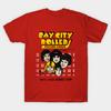 Men Black Print T-shirt Bay City Rollers - S-A-T-U-R-D-A-Y Night !! No-Cut Transfer Paper Print Cotton Tshirt
