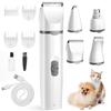 Pet Grooming Clippers - AIMOONSA - Professional - Quiet - USB Rechargeable - 4 Combs