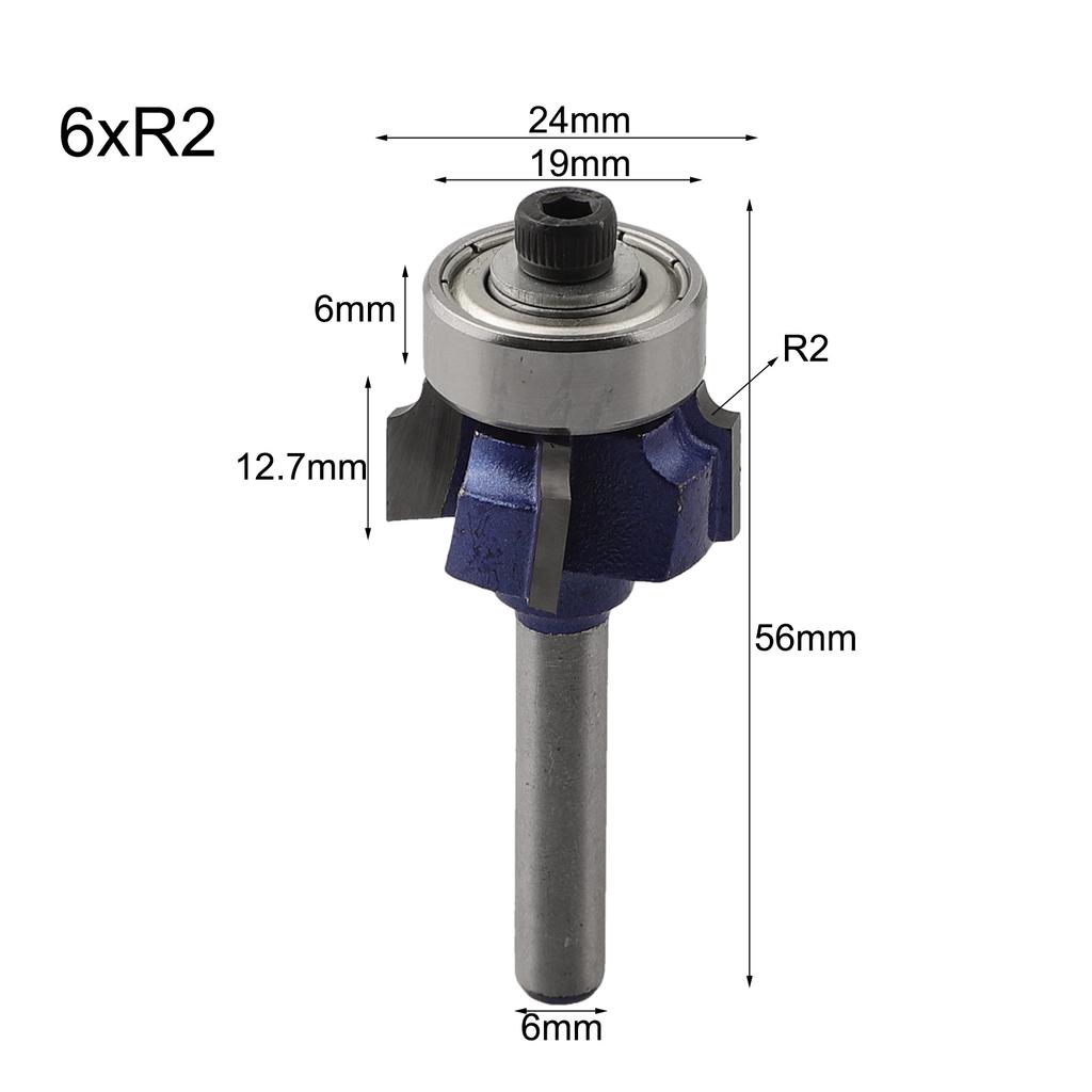 Kantenanleimfräser Schaftfräser Vier Schneiden Trimmfräser Industriequalität Geschmiertes Lager Handgefertigt