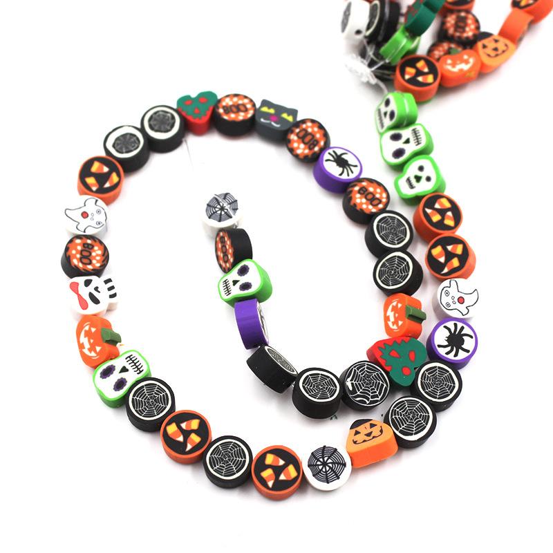 Soft Pottery Beads Beaded Handmade Materials Diy Jewelry Accessories Mobile Phone Chain Bead Separation Mixed Color Soft Pottery Loose Beads