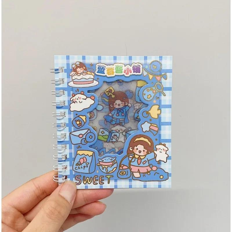 Autocolant manual înghețat Desene animat DIY Material decorativ autocolant tăiat gratuit drăguț impermeabil reviste autocolant carte rechizite școlare