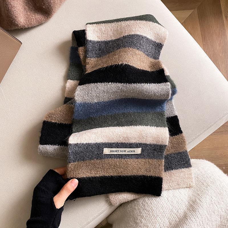 Heavy recommendation Maillard color scarf atmosphere coffee color women's brown high-end scarf