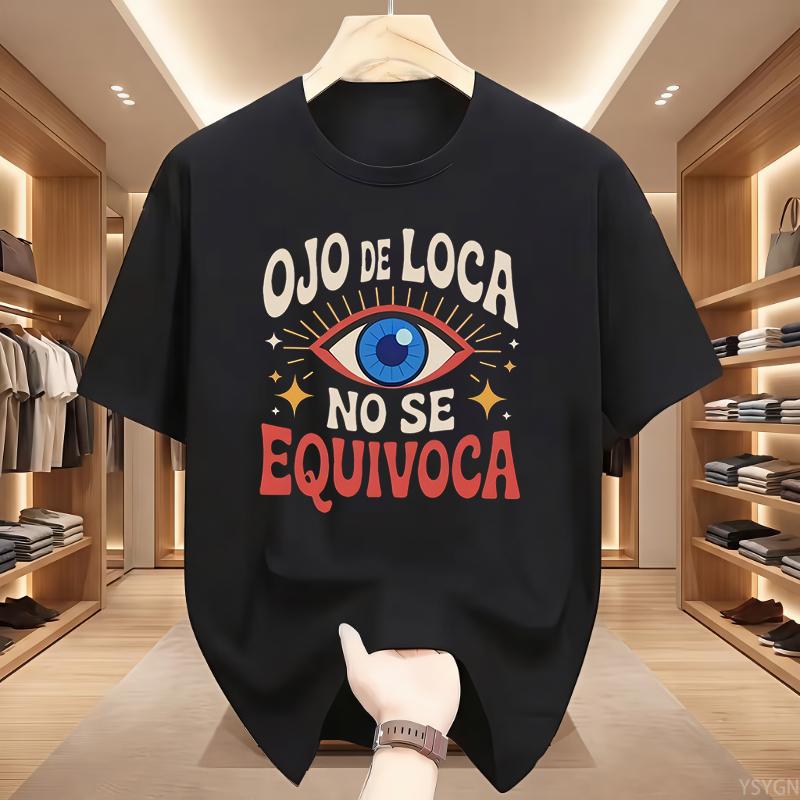 Streetwear T Shirt Tee Women Men Cotton Oversize Summer Loose Casual Trend Crazy Eye Doesn t Lie Top S